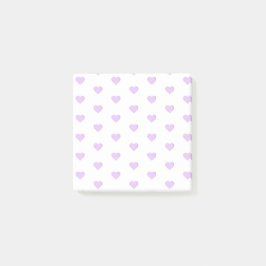Lila Emoji-Herzen Post-it Klebezettel