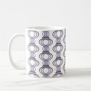 Lila Endmuster Kaffeetasse