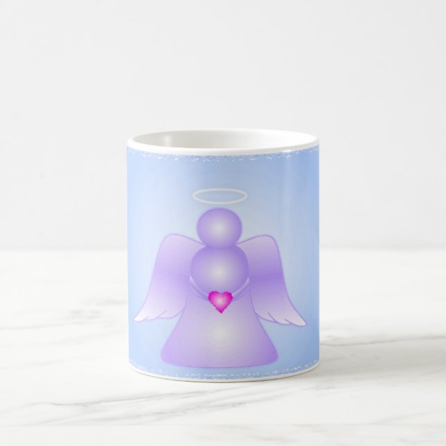 Lila Engel Kaffeetasse (Mittel)