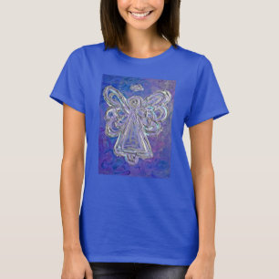 Lila Engel-T - Shirt (Bild auf beiden Seiten)