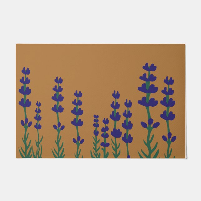 Lila Englisch Lavender Blume Mat, Lavender Lover Fußmatte (Vorderseite)