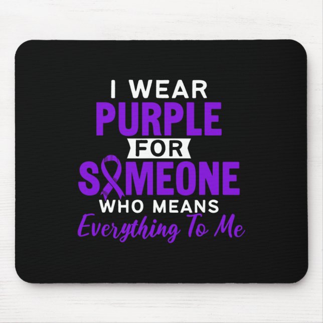 Lila Epilepsie Epilepsie Epilepsie Epileptischer K Mousepad (Vorne)