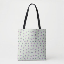 Lila Erdbeermuster Tasche