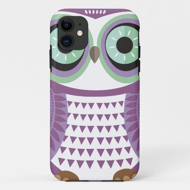 Lila Eule iPhone 5 Kasten Case-Mate iPhone Hülle (Rückseite)