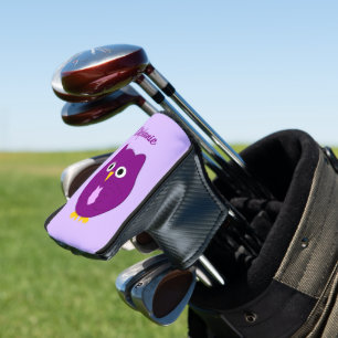 Lila Eulen-Design Golf Headcover