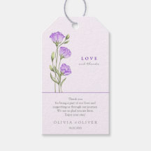 Lila Eustomas Hochzeit Liebe und Dank