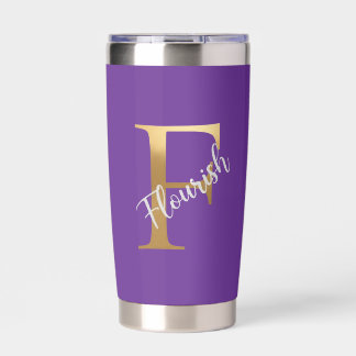 Lila F, Flourish Travel Tumbler Thermobecher