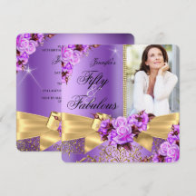 Lila Fabelhaft 50 Foto Goldene Rosen-Schleife Gebu
