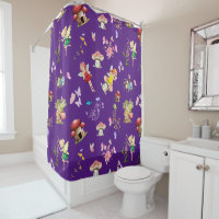 Lila Fairy Blume Schmetterling Mushroom Themed