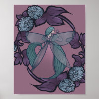 Lila Fairy Butterfly Goddess Fairies Kunst