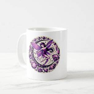 Lila Fairy Illustration Kaffeetasse