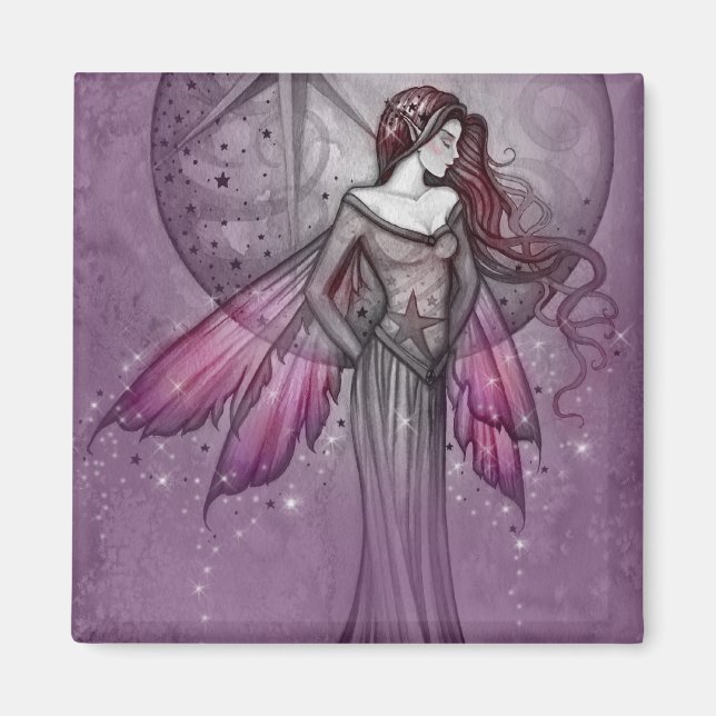 Lila Fairy Magnet von Molly Harrison (Vorne)