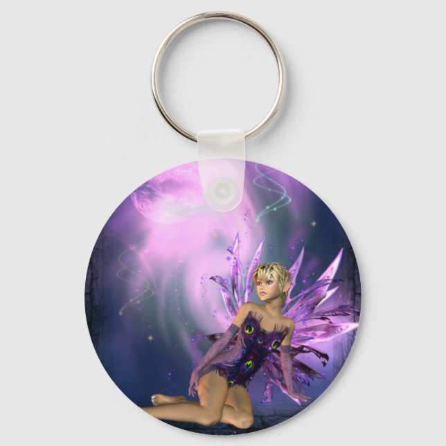 Lila Fairy Schlüsselanhänger (Vorderseite)