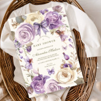 Lila Fairy Woodland Girl Babydusche