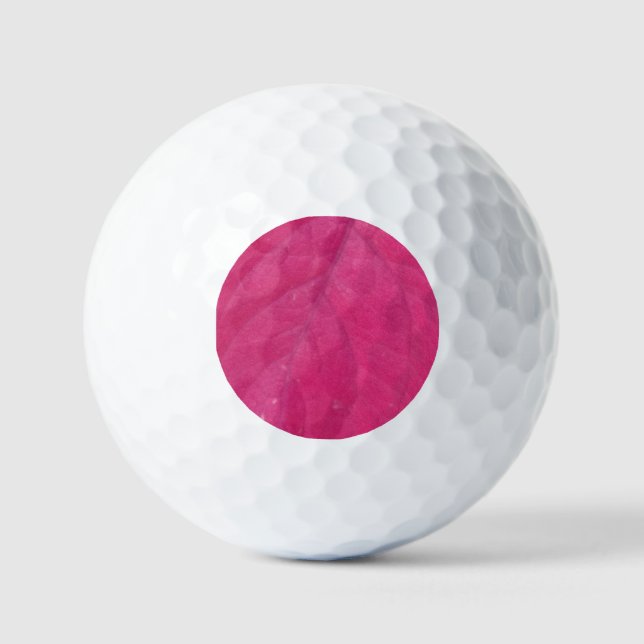 Lila Fall Leaf Golfball (Vorderseite)