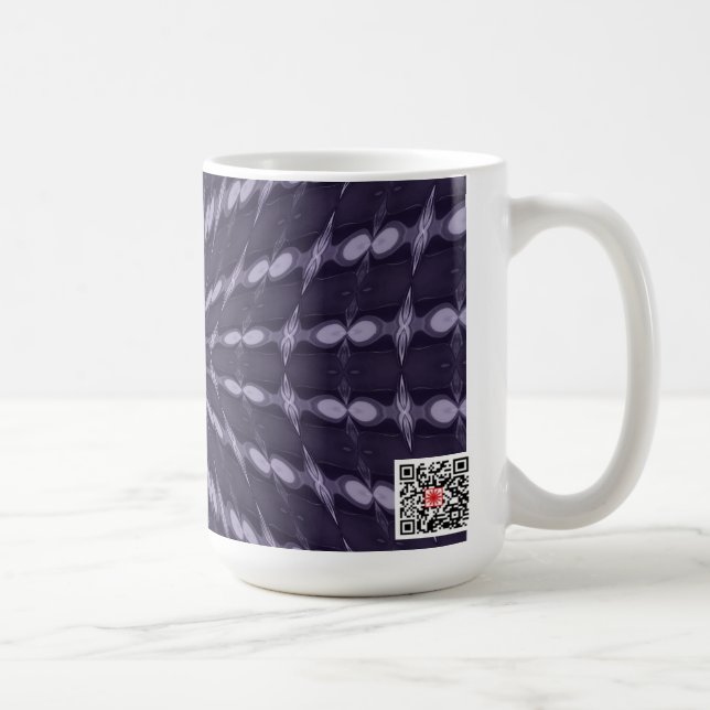 Lila Fantasie Kaffeetasse (Rechts)