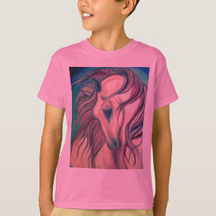 Lila Fantasie-Pferd T-Shirt