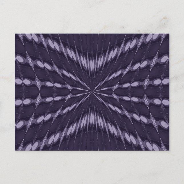 Lila Fantasie Postkarte (Vorderseite)