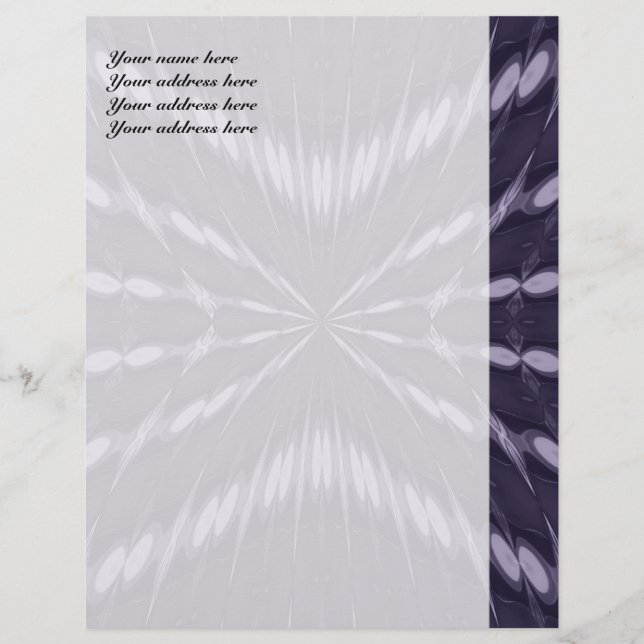 Lila Fantasy Custom Letterhead Briefkopf (Vorderseite)