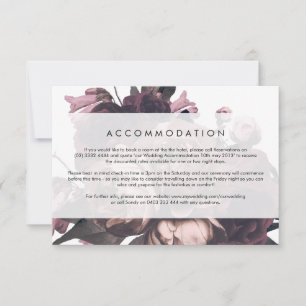 Lila Fantasy Floral Rose Hochzeitskarte RSVP Karte