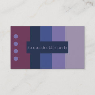 Lila Farbblockkarten Visitenkarte