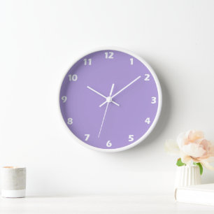 Lila Farbe der hellen Pastel Uhr