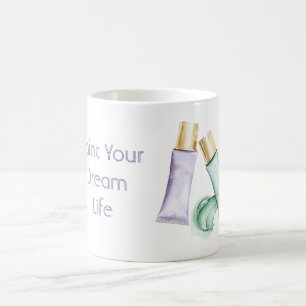 Lila Farbe Traum Leben Kaffeetasse