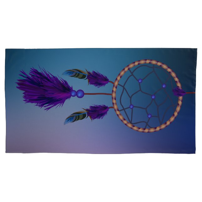 Lila Farben des südwestlichen Dreamcatchers Kissenbezug (Vorderseite)