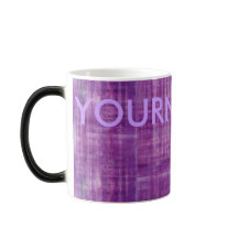 Lila Farbmoderne Kunst-Tasse mit Ihrem Namen