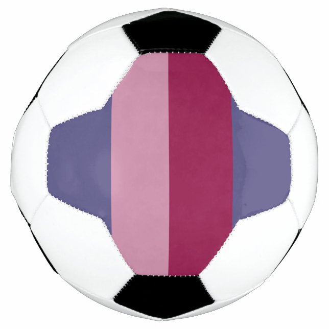 Lila Farbstreifen Fußball (Vorderseite)