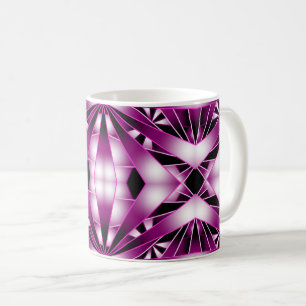 Lila Farbtiefe Gezeichnet Kaffeetasse