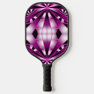 Lila Farbtiefe Gezeichnet Pickleball Schläger