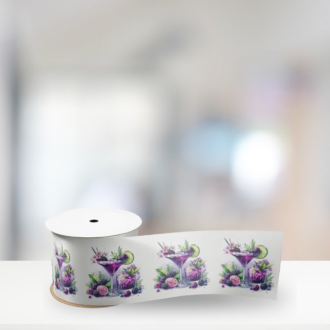 Lila Farbtöne: Ein blauvioletter Geburtstagsbash Satinband (Von Creator hochgeladen)