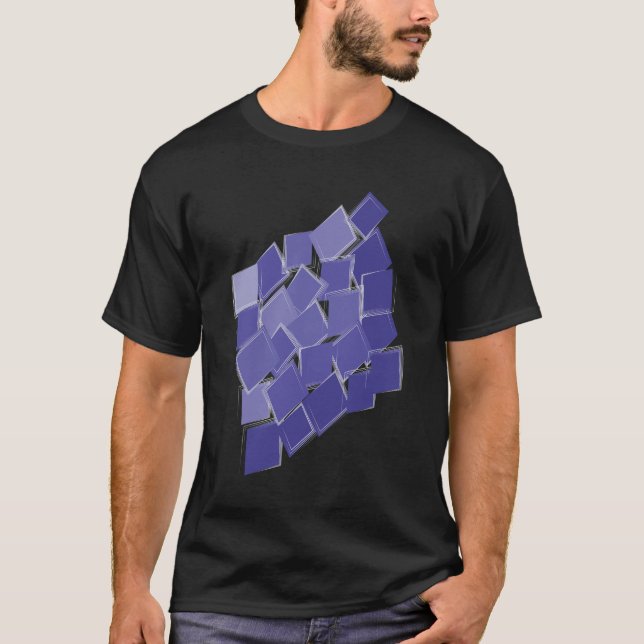 Lila Farbtöne T-Shirt (Vorderseite)