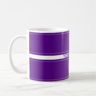 LILA Farbverlauf BANNER + Ihr Text Kaffeetasse