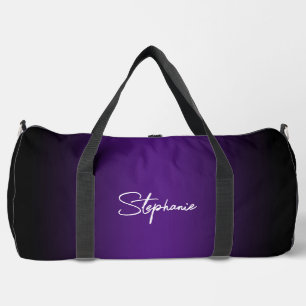 Lila Farbverlauf der Black Edge Royal Duffle Bag