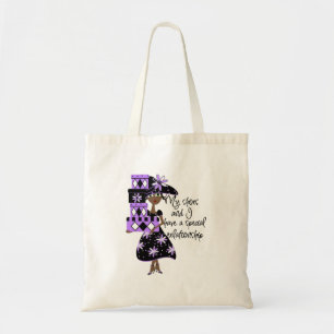 Lila Fashion Tote Bag Tragetasche