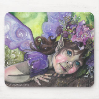 Lila feenhafte Kinderwatercolor-Mausunterlage Mousepad