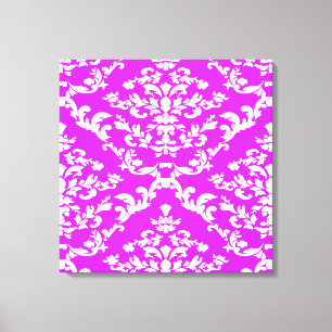 Lila feiner Damask @ Emporiomoffa Leinwanddruck