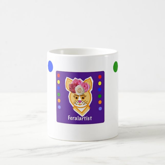 Lila Feralartist Color Wheel Chica Tasse (Mittel)