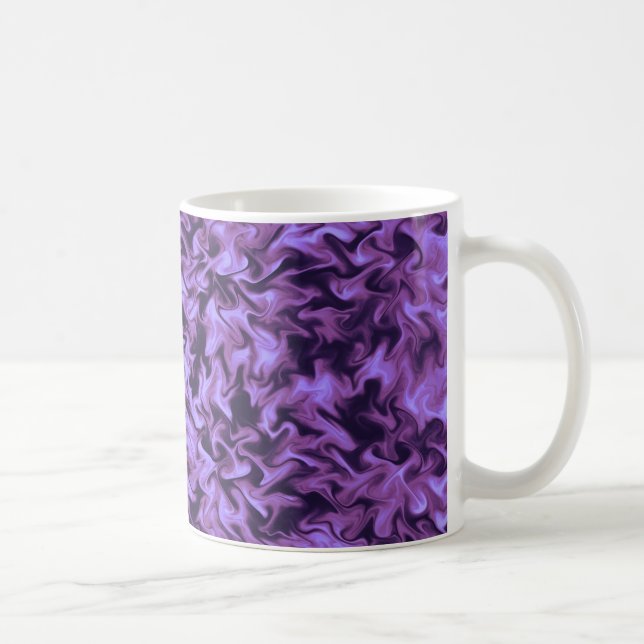 Lila Feuer Kaffeetasse (Rechts)