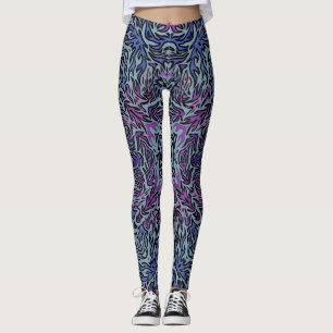 Lila Feuer Leggings