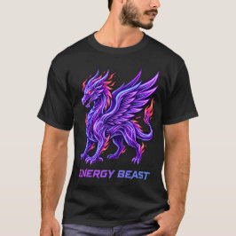Lila Feuer Neon Phoenix Energy Beast Shirt