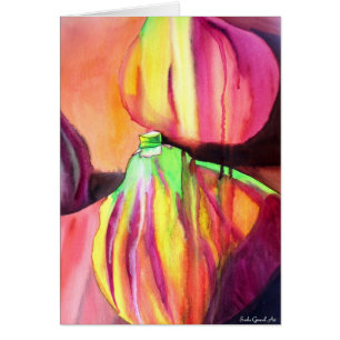 Lila Figs original Art Aquarell Tropfen Malerei
