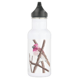 Lila Finkwatercolor-Wasser-Flasche Edelstahlflasche