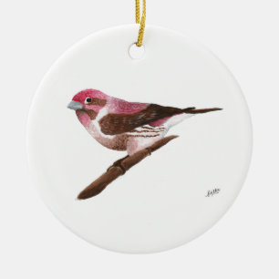 Lila Finte Keramik Ornament