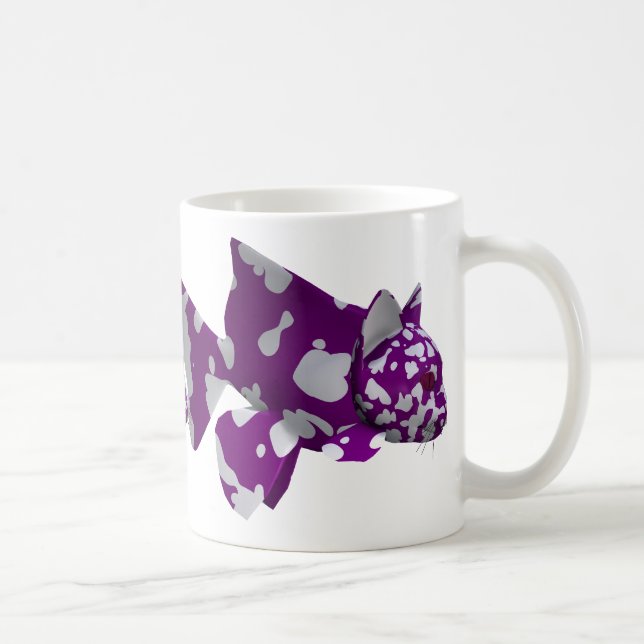 Lila Fisch Kaffeetasse (Rechts)