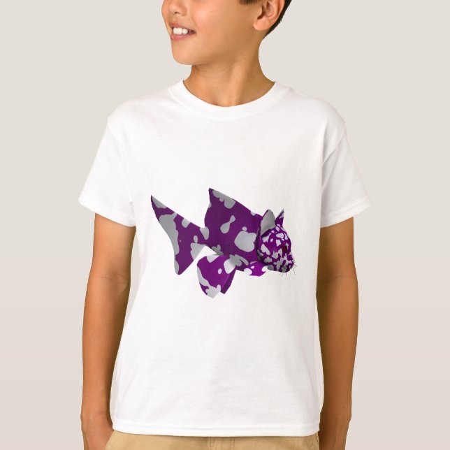 Lila Fisch T-Shirt (Vorderseite)