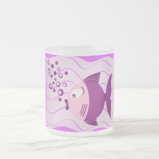 Lila Fisch-Zusammensetzungs-Licht-Tasse Mattglastasse