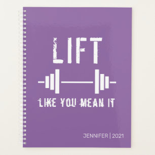 Lila Fitness Planer